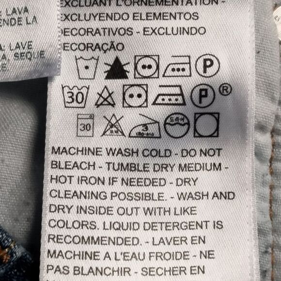 Levi's Blue Jean Shorts Distressed Cut-Off Style - Picture 5 of 12